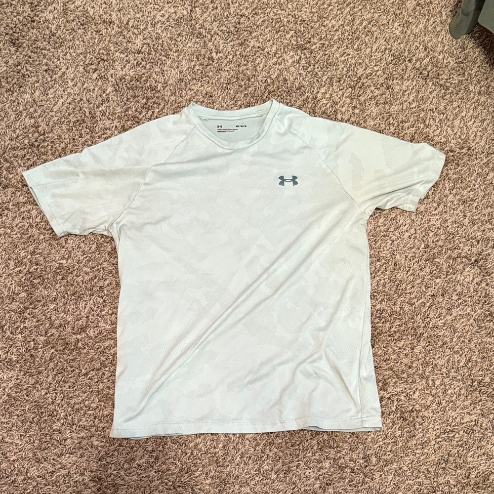 Under Armour Men's Whitish Blue Performance T-Shirt